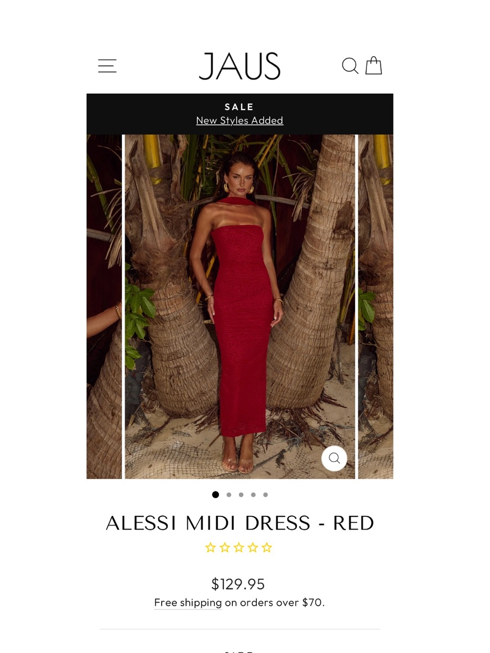 Runaway the Label Midi Dress - Red